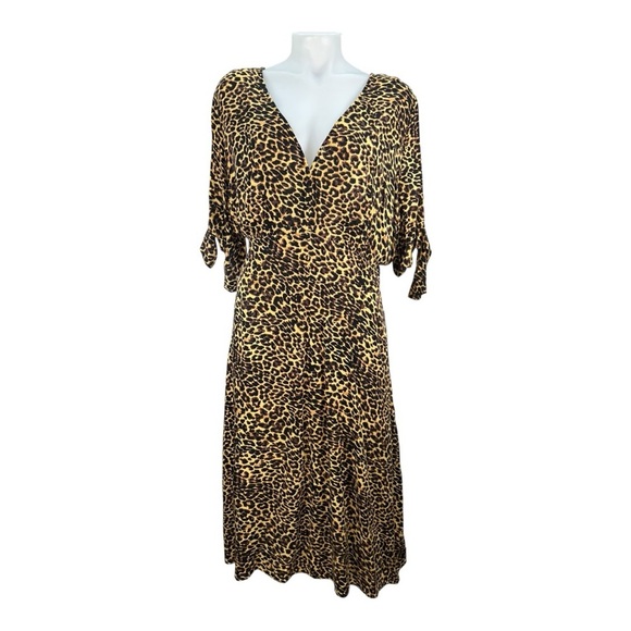 Jessica Simpson Leopard Print Midi Dress – Size 1X Dress - Picture 5 of 16
